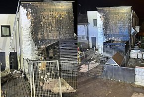 Spaliła się altana. Pożar przeniósł się na dom (zdjęcia)