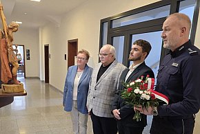 Pamiętali o rocznicy śmierci policjanta. Był dzielnicowym w Lipnie (zdjęcia)