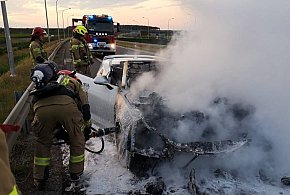 Samochód zapalił się na S5. Straty są spore (zdjęcia)