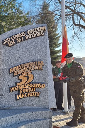 Odsłonięcie Pomnika Żołnierzy 55. Poznańskiego Pułku Piechoty przy ZST-11901