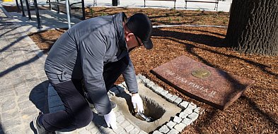 Kapsuła czasu ponownie spoczęła pod dębem na Rynku w Osiecznej (zdjęcia)