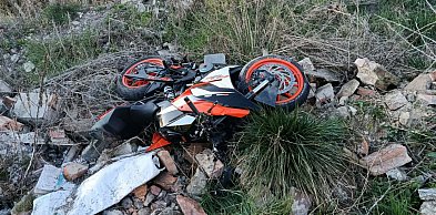 Młody motocyklista trafił do szpitala