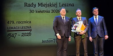 Bernardyna Kaźmierczak i Adam Kenkel - Zasłużeni dla Miasta Leszna (zdjęcia)