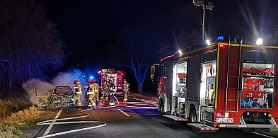 Na drodze krajowej nr 12 spalił się samochód (zdjęcia)-81805