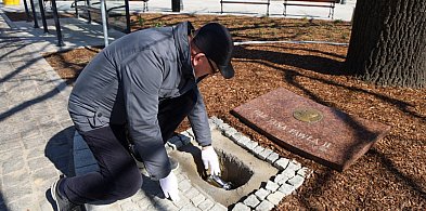 Kapsuła czasu ponownie spoczęła pod dębem na Rynku w Osiecznej (zdjęcia)