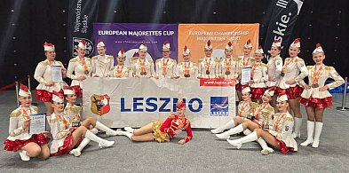 Dwa złota i srebro mażoretek z Orkiestry Dętej Miasta Leszna (zdjęcia)