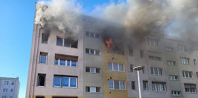 Tragiczny pożar. Mężczyzna walczy o życie (zdjęcia)