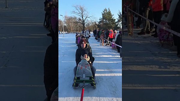 Kulig wokół zbiornika w Zaborowie