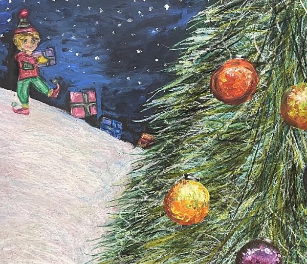 Choinki Jedynki - można wylicytować prace Oliwii i Mileny-81168