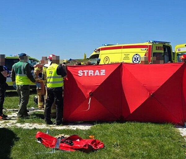 Agresywny zakręt spadochroniarza.  Oświadczenie w sprawie tragedii na lotnisku
