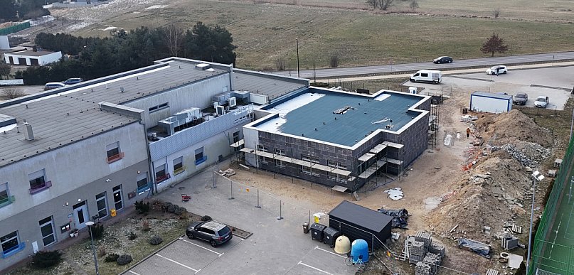 Budowa żłobka gminnego w Rydzynie coraz bliżej finału (film)