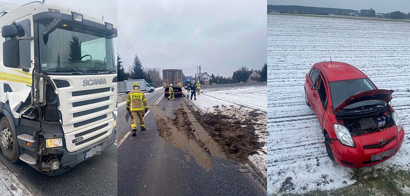 Mały, a narobił sporo zamieszania na drodze (zdjęcia)