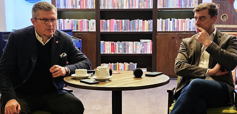 Kandydat na szefa w KO w Wielkopolsce gościł w Lesznie (zdjęcia)