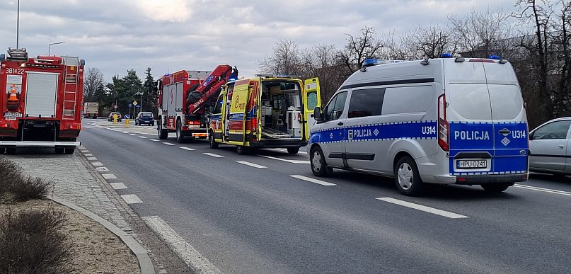 Policja ustala co stało się przy ulicy Osieckiej (zdjęcia)