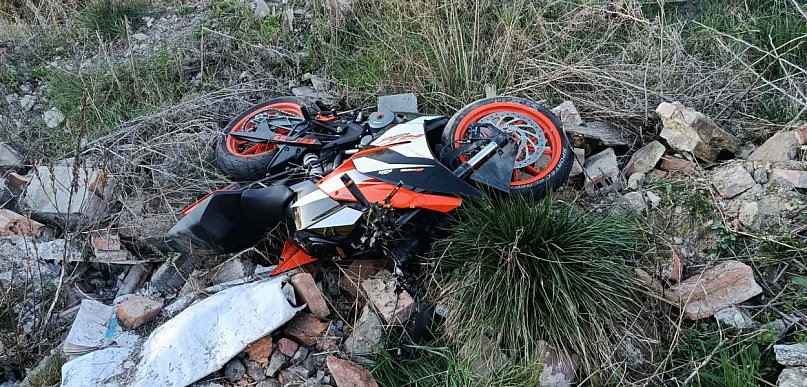 Młody motocyklista trafił do szpitala