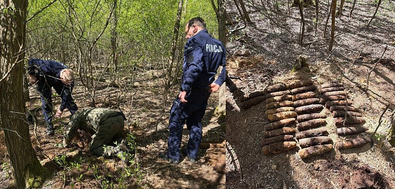 Potężny arsenał prochu i amunicji pod ziemią w Gronówku (zdjęcia)