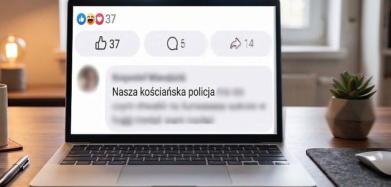 Mandat za wulgarne słowa w komentarzu pod policyjną informacją na fejsie