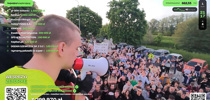 Łatwogang dojechał do celu! Zbierał pieniądze dla trzech chłopców!