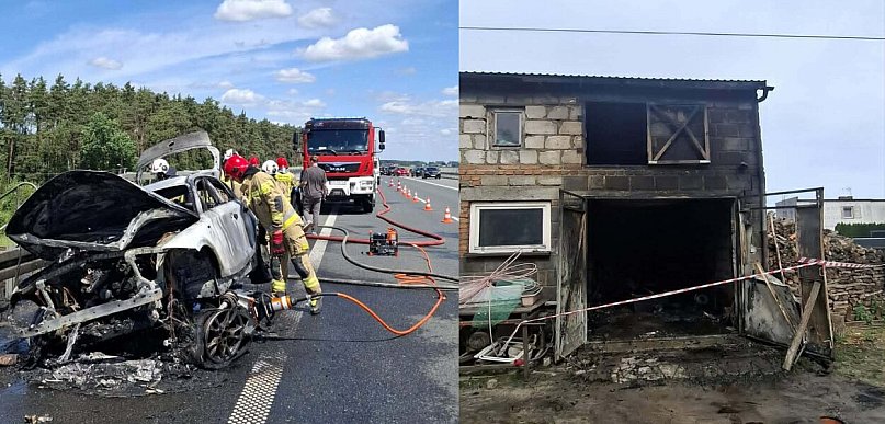 Dwa pożary w Boże Ciało. Straty są znaczne (zdjęcia)