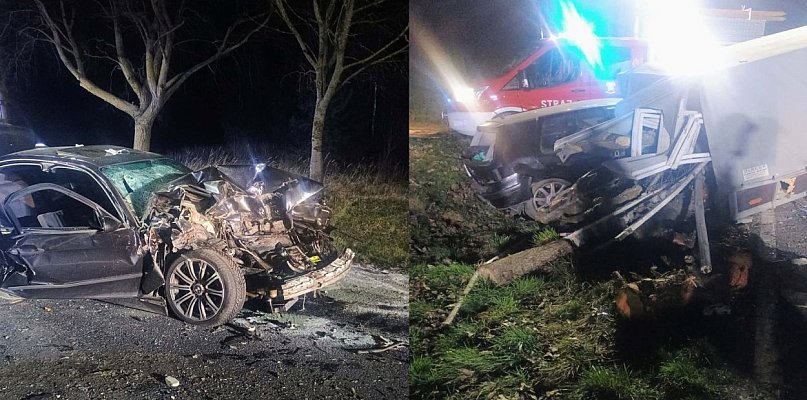 Pięć osób rannych w wypadku dwóch osobówek na starej piątce (zdjęcia)