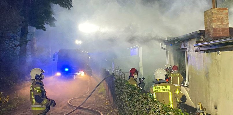 Pożar altany na Grzybowie. Znaleziono w niej zwłoki (zdjęcia)