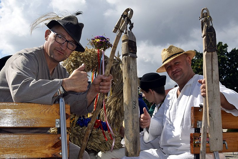 Dożynki dawno, dawno temu na wsi