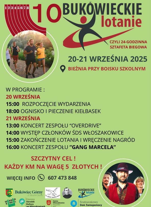 Jubileuszowe - 10. Bukówieckie Lotanie!  Sztafeta biegowa