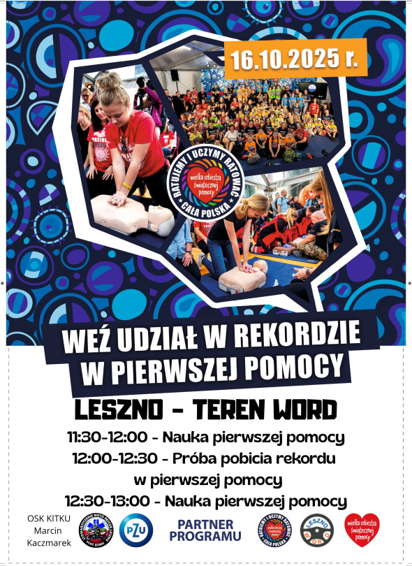 Pobijemy rekord w pierwszej pomocy - Leszno