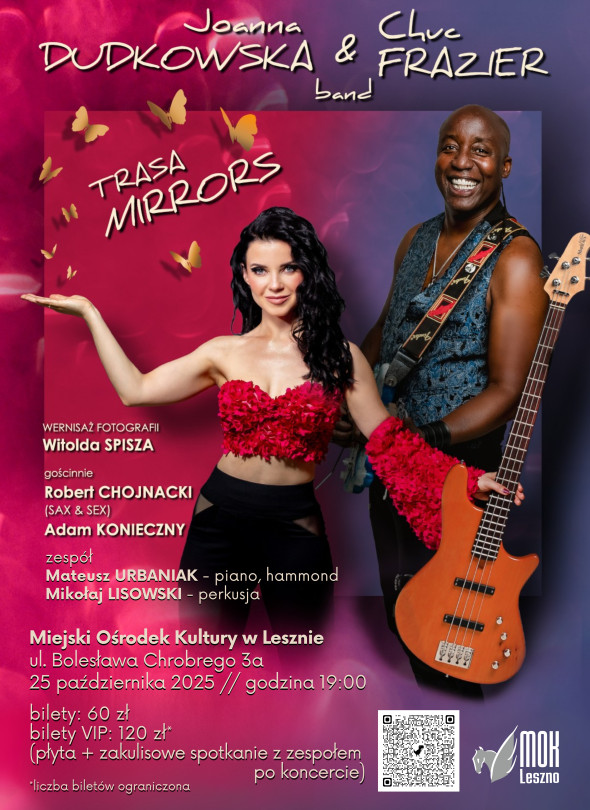 Joanna Dudkowska Band & Chuck Frazier || trasa "Mirrors" || KONCERT