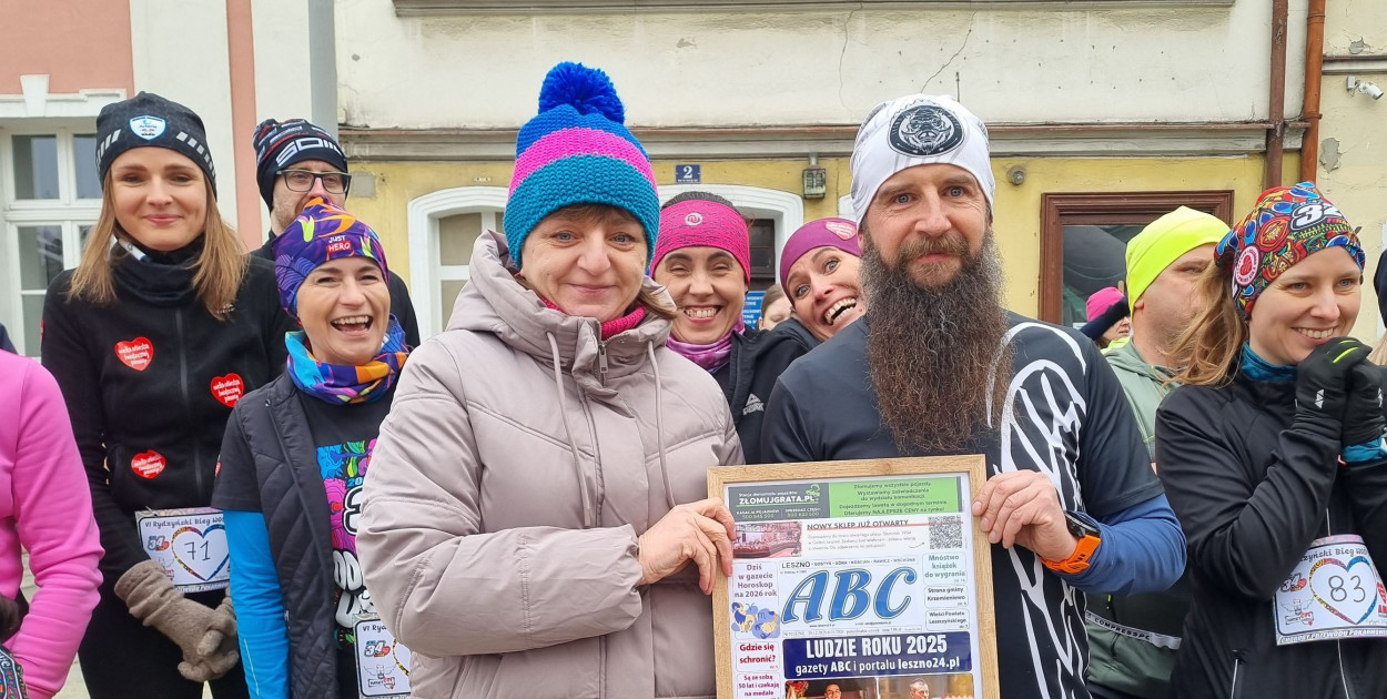 Bieg dla WOŚP w Rydzynie. Wśród biegaczy Bartosz, nasz.. (zdjęcia, film)