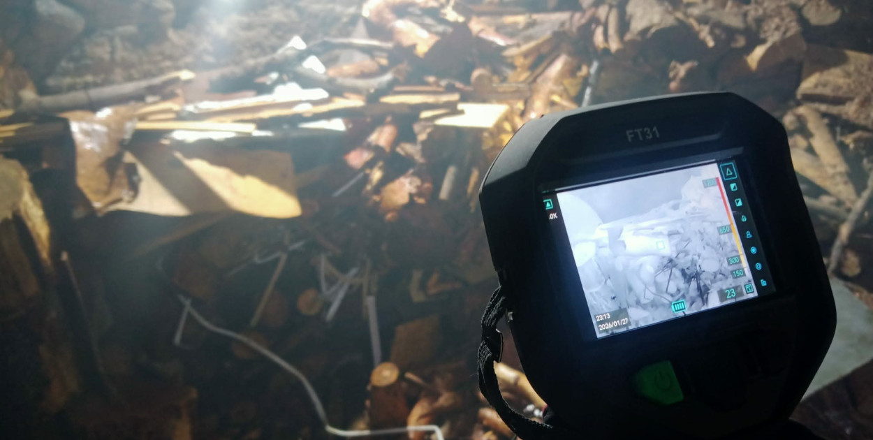 Paliło się w kotłowni. Strażacy wezwani do miejscowości Ratowice (zdjęcia)