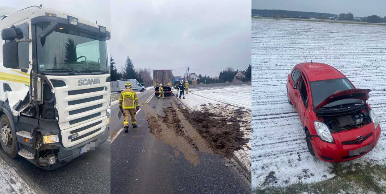 Mały, a narobił sporo zamieszania na drodze (zdjęcia)