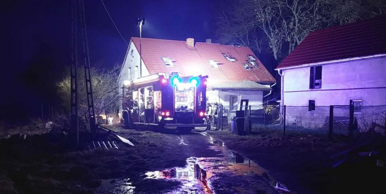 Ogromne straty po pożarze domu w gminie Rydzyna