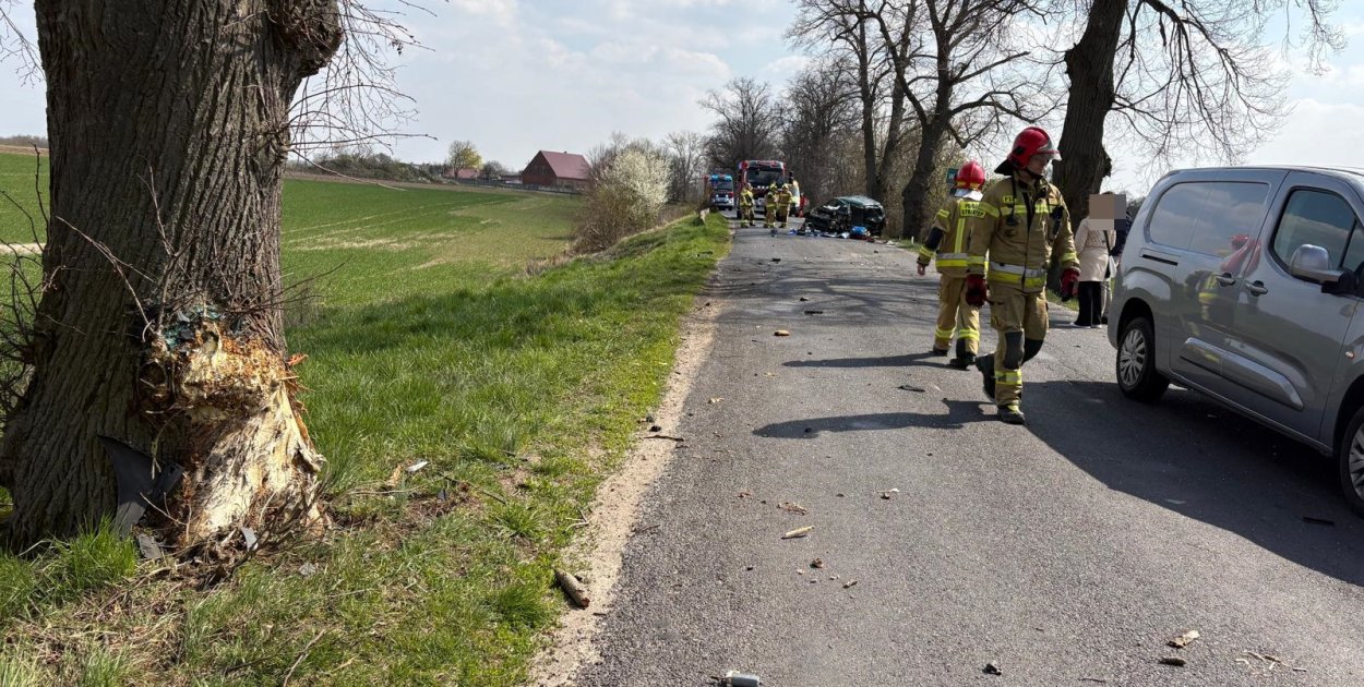 Policja ustala przyczyny wypadku w okolicach Witosławia (zdjęcia)