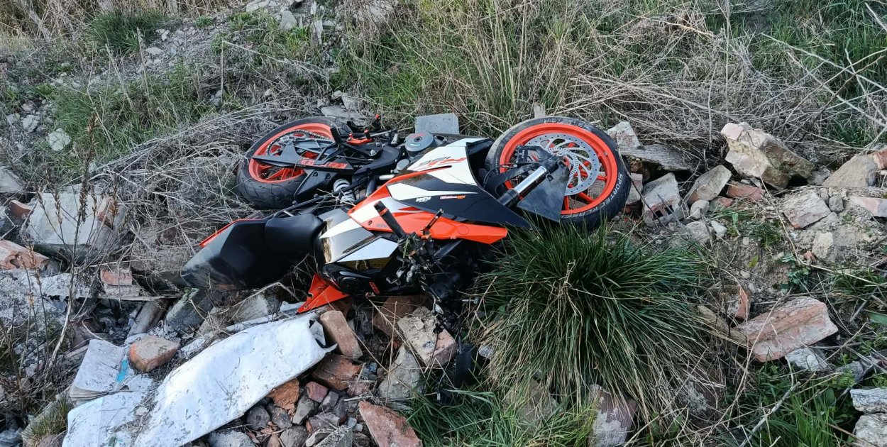 Młody motocyklista trafił do szpitala