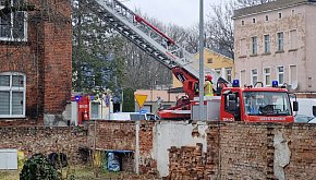 Pożar sadzy w kominie w Lesznie