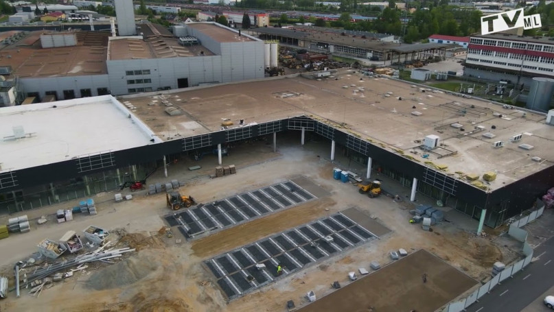 Budowa parku handlowego w  Lesznie